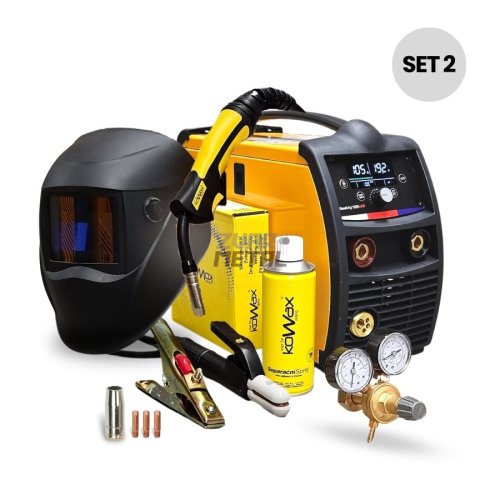 SET 2 GeniMig 220 LCD Kowax + kukla + ventil + drôt + sprej
