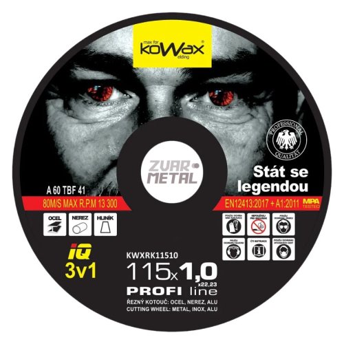Rezný kotúč KOWAX IQ 3v1 115x1,0x22,2 mm