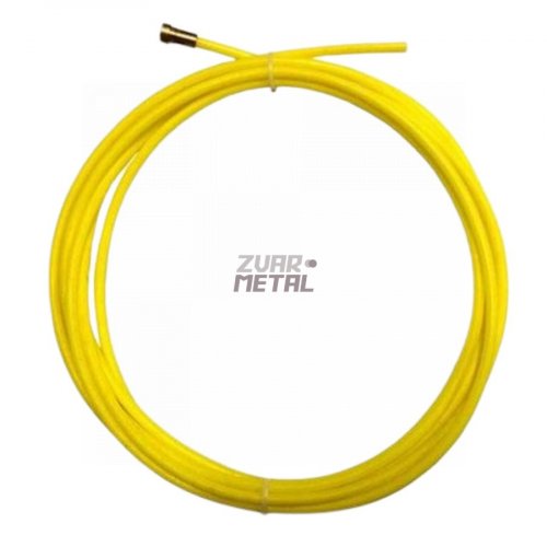 Teflónový bowden žltý 5,4m pre drôt 1,0 - 1,2mm hliník/nerez