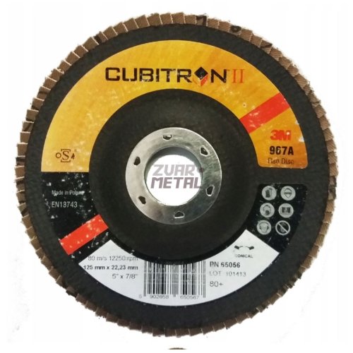 Lamelový kotúč CUBITRON II 125 mm zr. 80