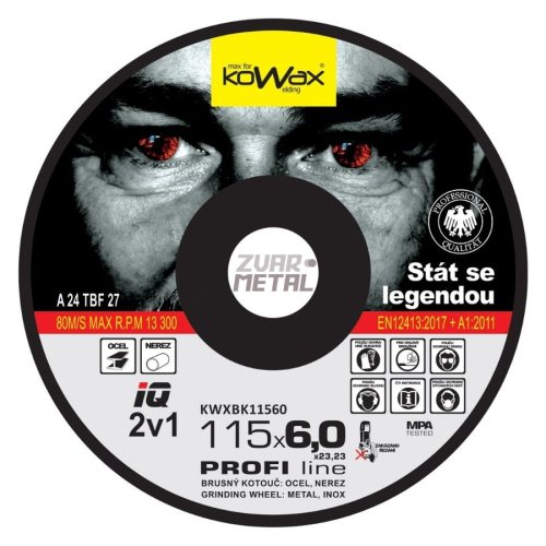 Brúsny kotúč KOWAX IQ 2v1 115x6,0