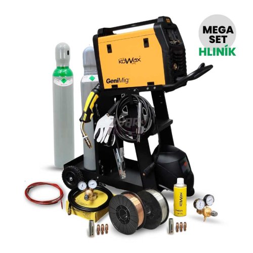 MEGA SET HLINÍK GeniMig 240DP LCD Kowax