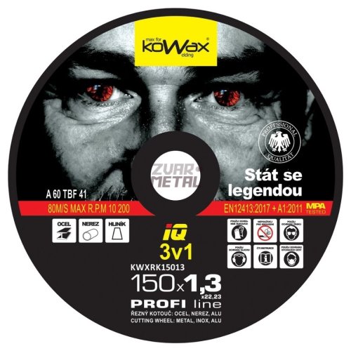 Rezný kotúč KOWAX IQ 3v1 150x1,3x22,2 mm