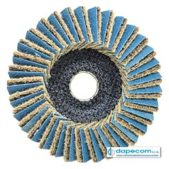 Čistiaci lamelový kotúč 125x22,2mm Coarse 80/ZA60 Dapecom