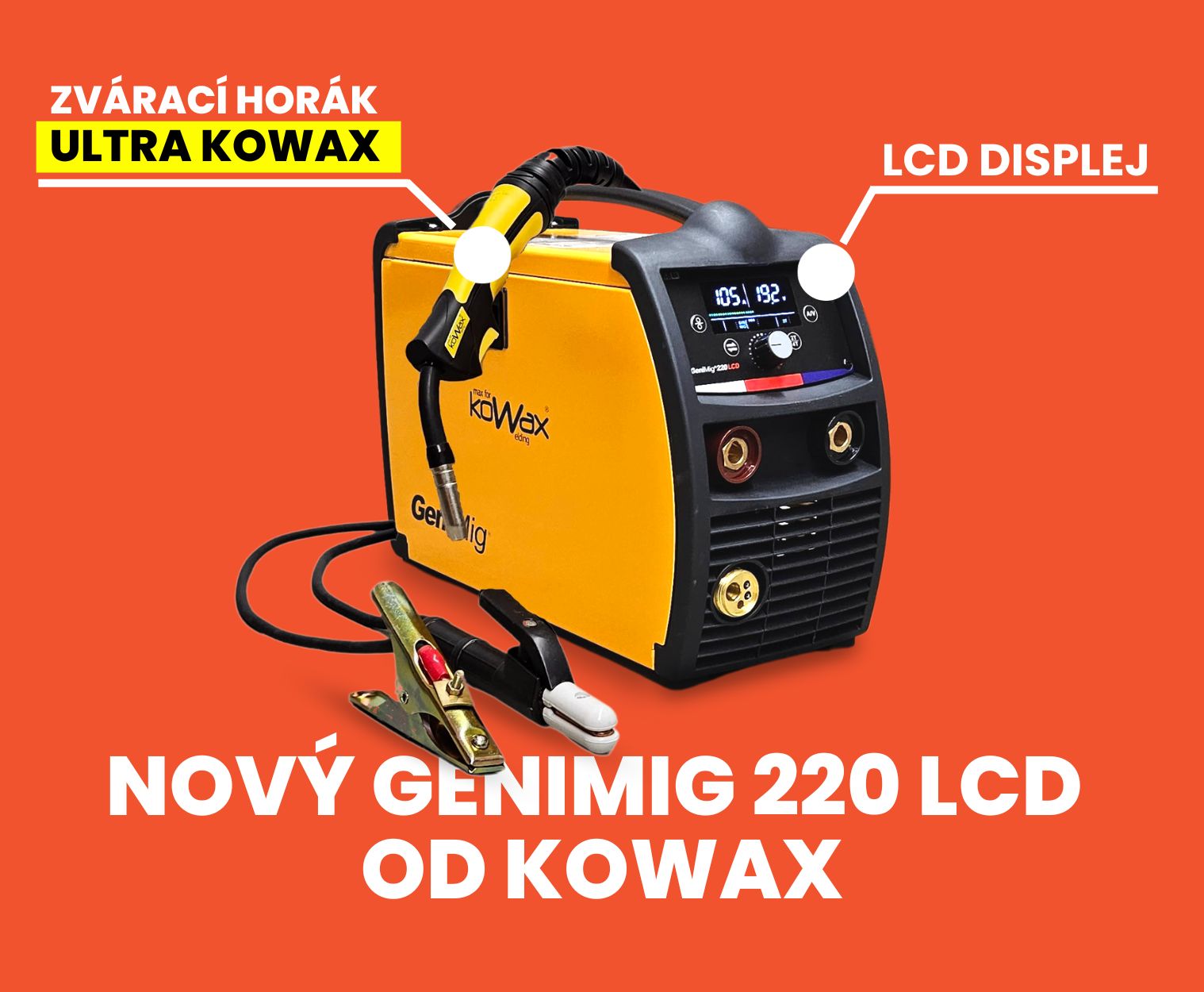 Nový GeniMig 220 LCD Kowax