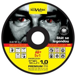 Rezný kotúč KOWAX IQ 5v1 125x1,0x22,3 mm