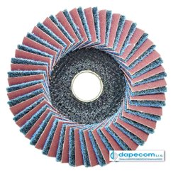 Čistiaci kombinovaný kotúč 125 x 22,2mm Very Fine Fine(220)/A240 Dapecom