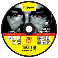 Rezný kotúč KOWAX IQ 5v1 180x1,6x22,2 mm