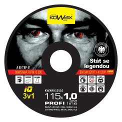 Rezný kotúč KOWAX IQ 3v1 115x1,0x22,2 mm